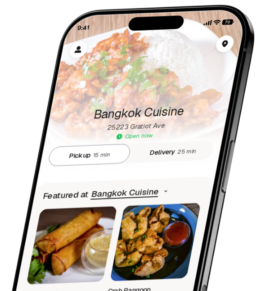 Bangkok Cuisine app preview